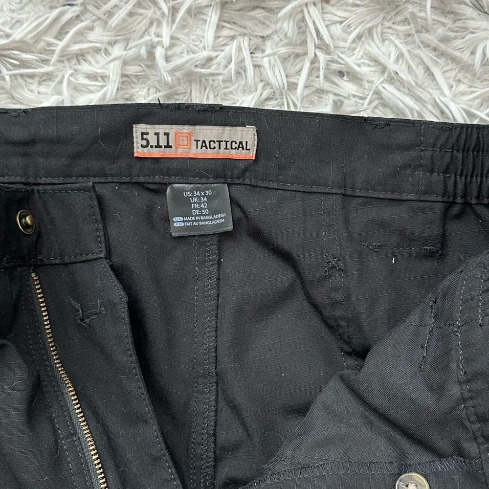 5.11 Tactical Men's Black Taclite Pro 74273 019 Ripstop Pants Straight Fit 34x30 - Picture 4 of 8